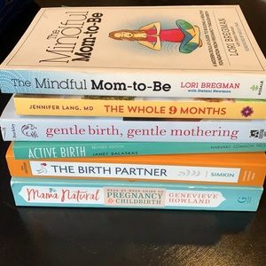 6 Natural Childbirth and Pregnancy Books EUC